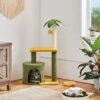 Yaheetech 37-in Coconut Palm Cat Tree, Small, Green & Yellow -Pet Supplies Store 871710 MAIN. AC SS1800 V1686244501