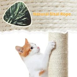 Yaheetech 37-in Coconut Palm Cat Tree, Small, Green & Yellow -Pet Supplies Store 871710 PT7. AC SS1800 V1686247921