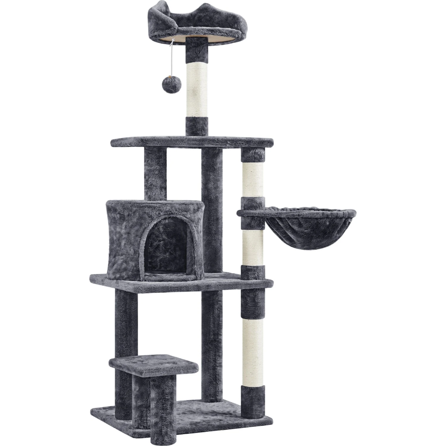Yaheetech 57-in Cat Tree For Indoor Cats 5 Yaheetech 57-in Cat Tree For Indoor Cats - Image 3