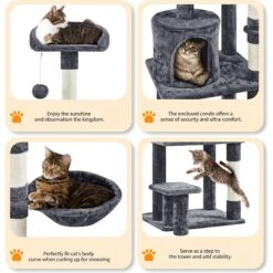 Yaheetech 57-in Cat Tree For Indoor Cats 16 Yaheetech 57-in Cat Tree For Indoor Cats -Pet Supplies Store 871742 PT5. AC SS1800 V1686246271