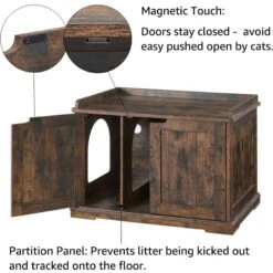 Unipaws Furniture Enclosure Decorative Storage Bench Cat Litter Box -Pet Supplies Store 880006 PT4. AC SS1800 V1686079641
