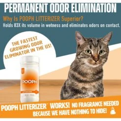 POOPH Kitty Litter Box Saver Cat Deodorizer, 16-oz Bottle -Pet Supplies Store 889046 PT7. AC SS1800 V1692030535