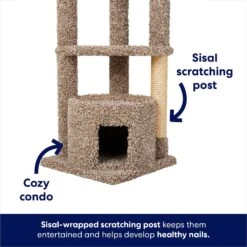 Frisco 64-in Real Carpet Wooden Cat Tree And Condo 9 Frisco 64-in Real Carpet Wooden Cat Tree And Condo -Pet Supplies Store 914950 PT2. AC SS1800 V1697733055