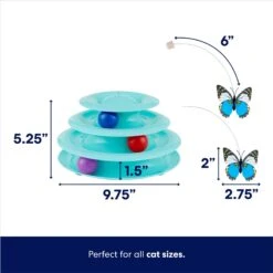 Frisco Foldable Play Tri-Tunnel Cat Toy & Frisco Butterfly Cat Tracks Cat Toy 17 Frisco Foldable Play Tri-Tunnel Cat Toy & Frisco Butterfly Cat Tracks Cat Toy -Pet Supplies Store 933438 PT6. AC SS1800 V1692305010