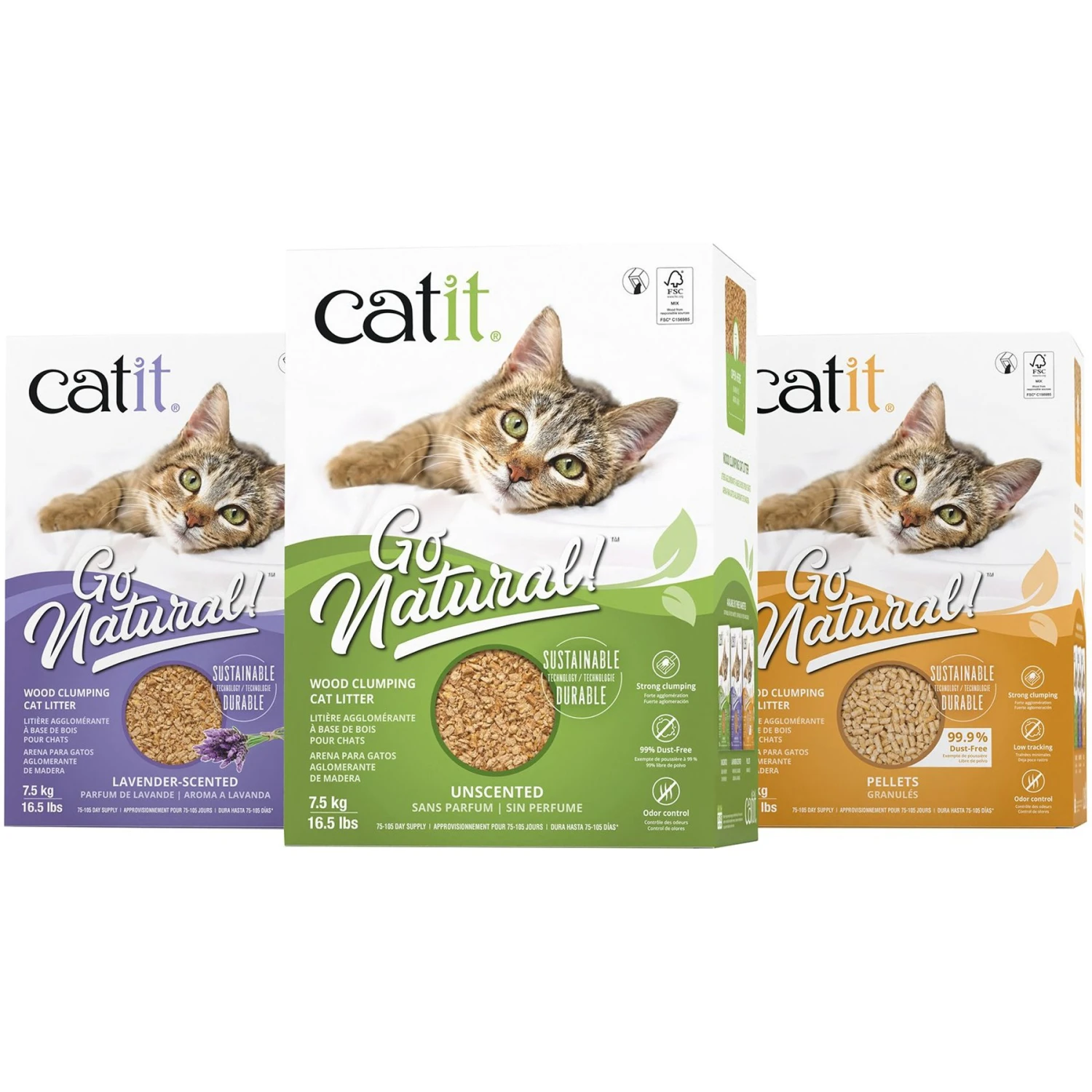 Catit Natural Wood Clumping Cat Litter 4 Catit Natural Wood Clumping Cat Litter - Image 2