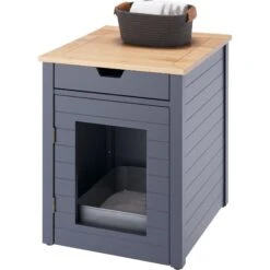 TRINITY 20-in Enclosure End Table With Drawer Cat Litter Box, Dark Grey, Small 13 TRINITY 20-in Enclosure End Table With Drawer Cat Litter Box, Dark Grey, Small -Pet Supplies Store 943606 PT2. AC SS1800 V1692300285