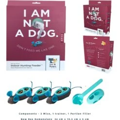 Nina Ottosson By Outward Hound Buggin' Out Puzzle & Play Cat Toy & Doc & Phoebe's Cat Co. Indoor Hunting Cat Feeder Kit -Pet Supplies Store 947542 PT7. AC SS1800 V1693924310
