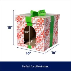 Frisco Holiday Gift Box Cardboard Cat House & Frisco Holiday Santa's Workshop Cardboard Cat House 13 Frisco Holiday Gift Box Cardboard Cat House & Frisco Holiday Santa's Workshop Cardboard Cat House -Pet Supplies Store 986158 PT2. AC SS1800 V1698258056