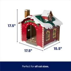 Frisco Holiday Gift Box Cardboard Cat House & Frisco Holiday Santa's Workshop Cardboard Cat House 17 Frisco Holiday Gift Box Cardboard Cat House & Frisco Holiday Santa's Workshop Cardboard Cat House -Pet Supplies Store 986158 PT6. AC SS1800 V1698258344