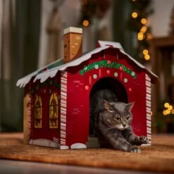 Frisco Holiday Gift Box Cardboard Cat House & Frisco Holiday Santa's Workshop Cardboard Cat House 19 Frisco Holiday Gift Box Cardboard Cat House & Frisco Holiday Santa's Workshop Cardboard Cat House -Pet Supplies Store 986158 PT8. AC SS1800 V1698258343