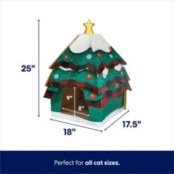 Frisco Holiday Christmas Tree Cardboard Cat House & Frisco Holiday Santa's Workshop Cardboard Cat House 13 Frisco Holiday Christmas Tree Cardboard Cat House & Frisco Holiday Santa's Workshop Cardboard Cat House -Pet Supplies Store 986190 PT2. AC SS1800 V1698257848